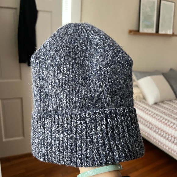 Grey/Blue Wool Muji Hat - Picture 7 of 7